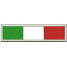 Patch Bandiera Italia cm 10 x 2 Toppa Ricamata Ricamo Italy -191